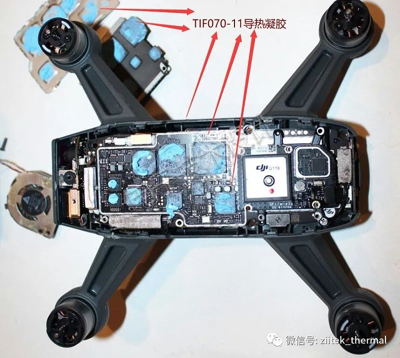 導熱凝膠應用無人機